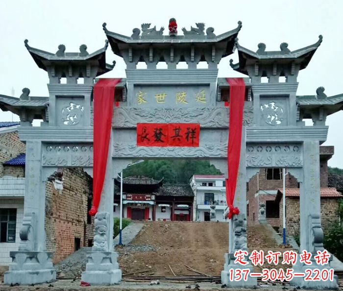 新乡精美大理石牌坊雕塑
