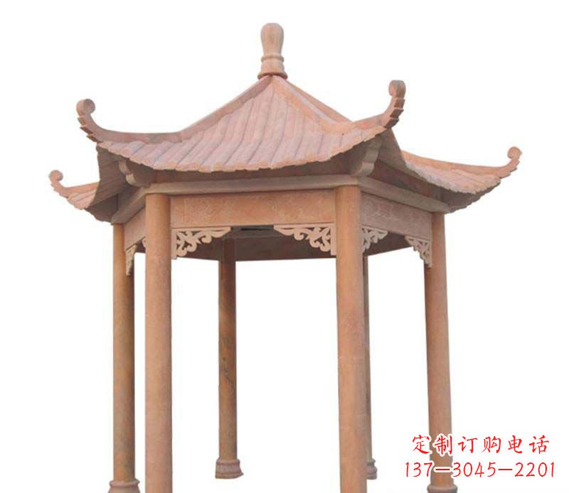 新乡大理石六角凉亭