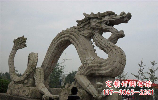 新乡大理石龙雕塑 (2)