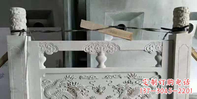 新乡大理石龙浮雕栏板1