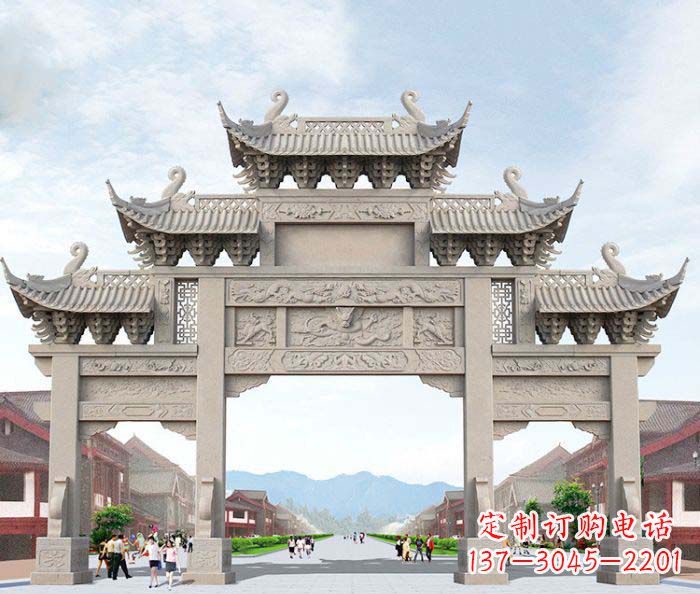 新乡大理石牌坊石雕艺术品
