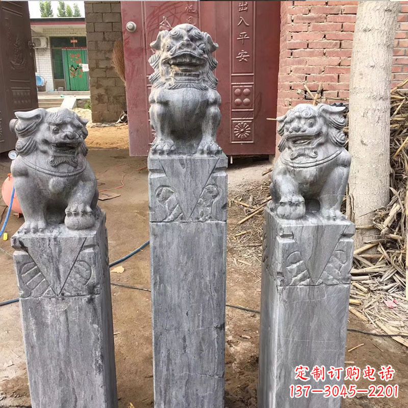 新乡大理石栓马柱