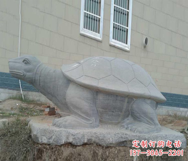 新乡大理石乌龟石雕精美的古典风格装饰