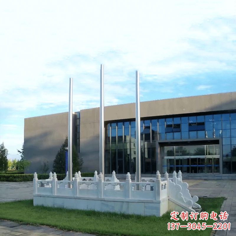 新乡精美石雕升旗台雕塑