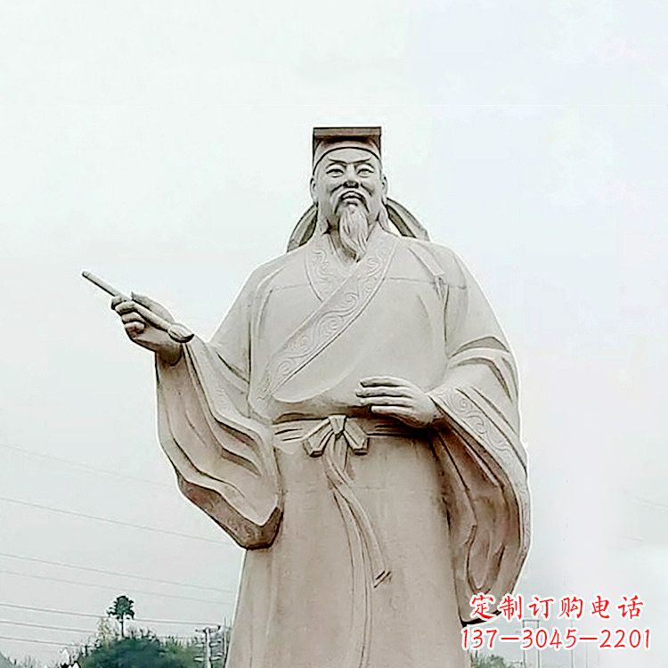 新乡大型书圣王羲之景观石雕塑像