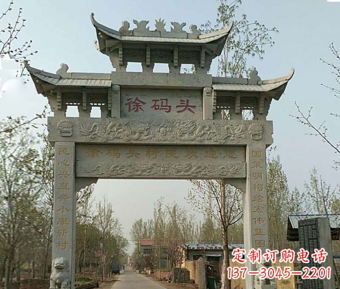 新乡精美纯手工大理石牌坊雕塑
