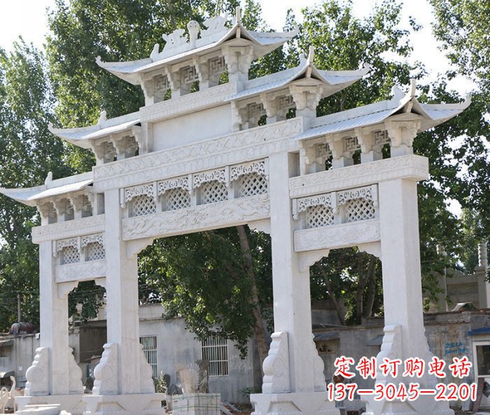新乡道路牌坊石雕定制