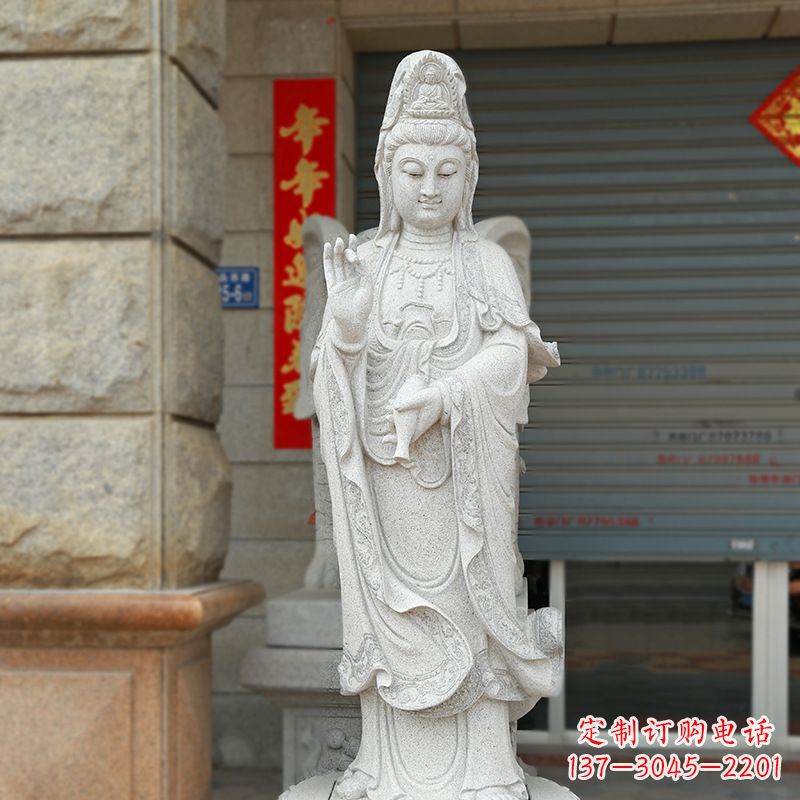 新乡经典青石观音雕塑