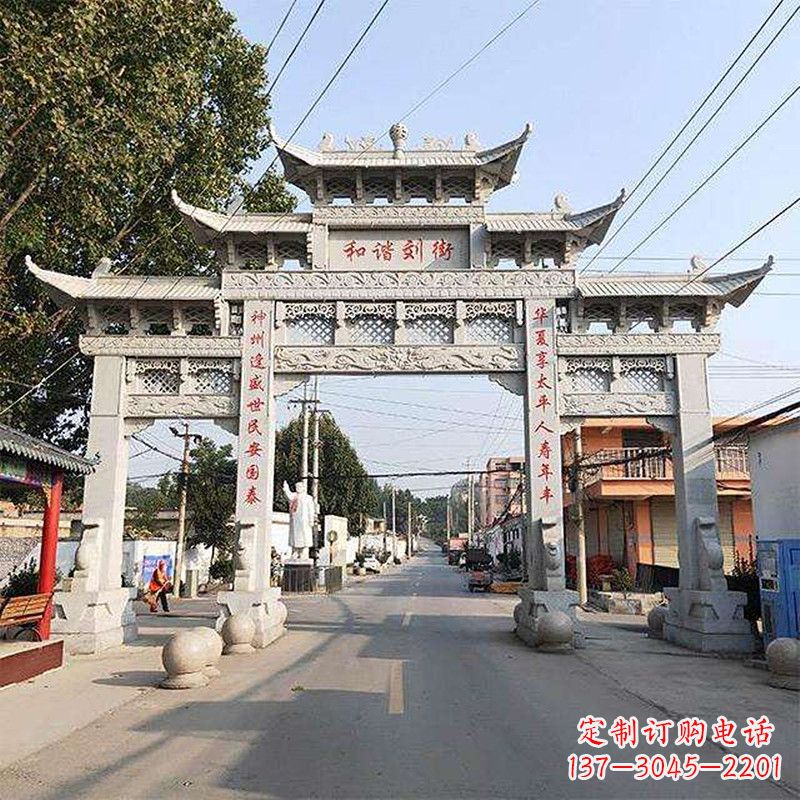 新乡牌坊雕塑-精致的艺术精品