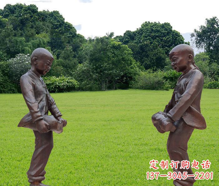 新乡中领雕塑精致的儿童铜雕雕塑