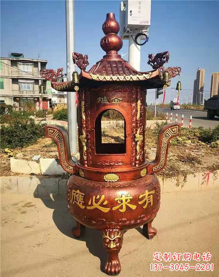 新乡杜浦铜雕铁香炉