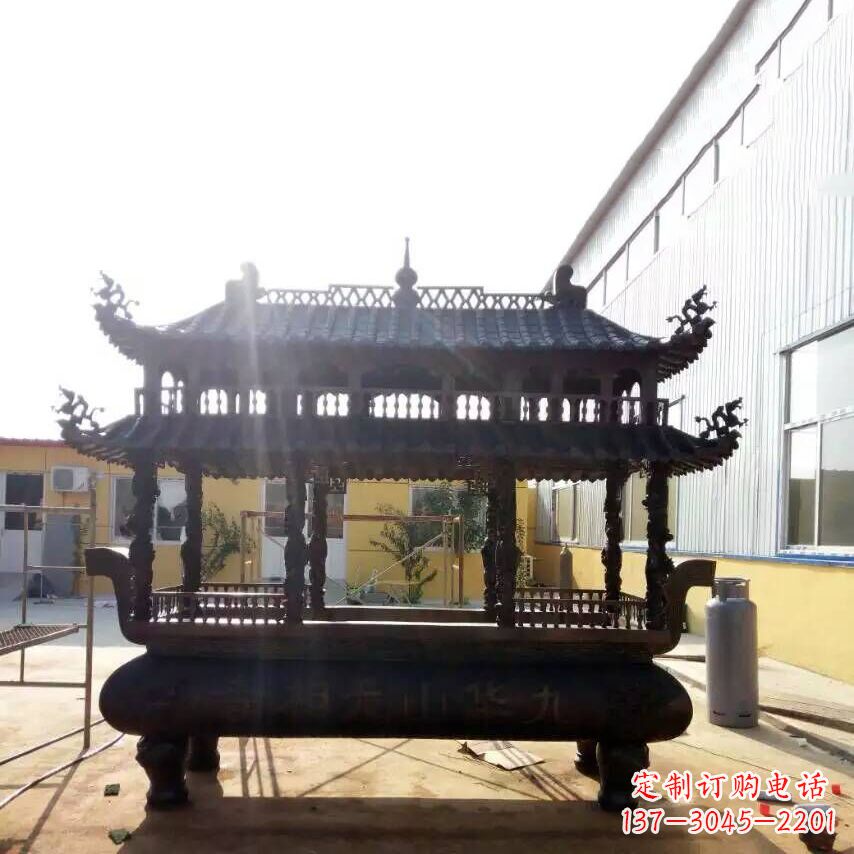 新乡多层铜香炉