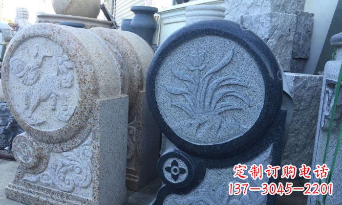 新乡仿古抱鼓石招财石门墩