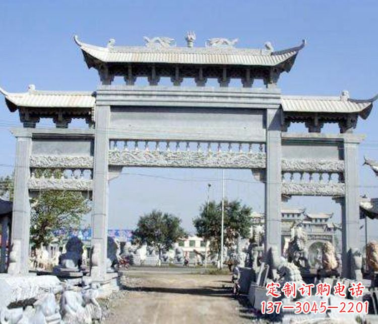 新乡仿古牌坊石雕精美定制