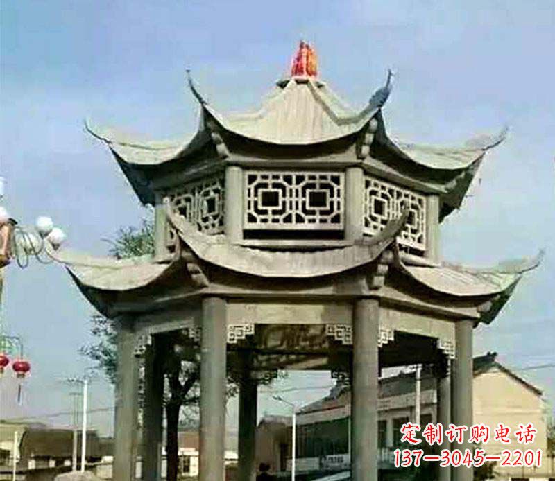 新乡精美仿古石凉亭雕塑