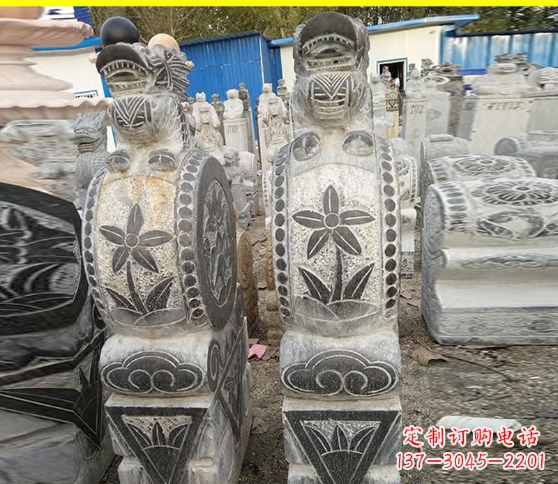 新乡仿古石门墩雕塑,传承历史文化
