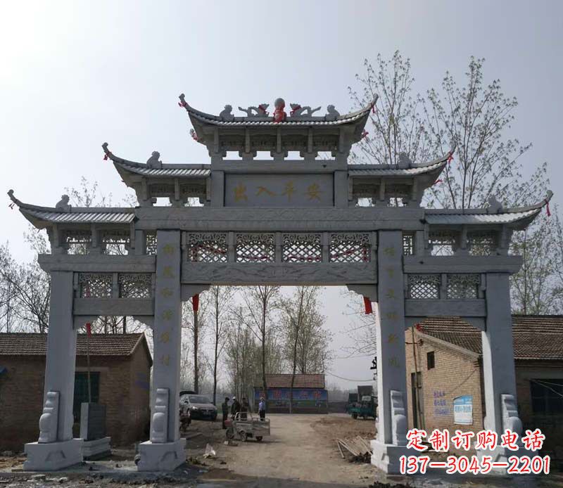 新乡仿古石牌坊石雕