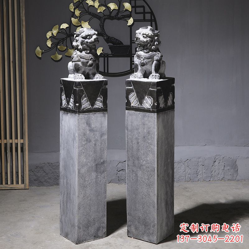 新乡仿古石狮子雕塑