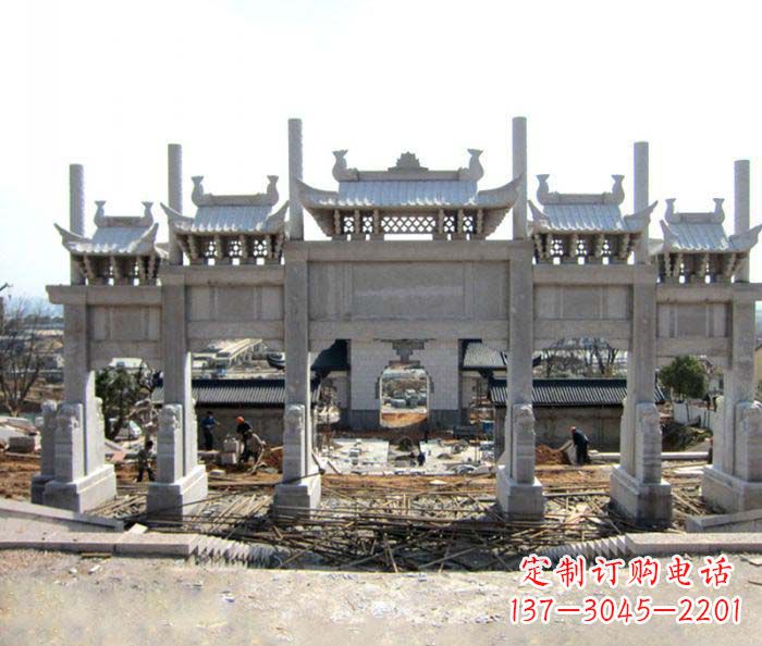 新乡仿古牌坊雕塑,定制专属你的古典魅力