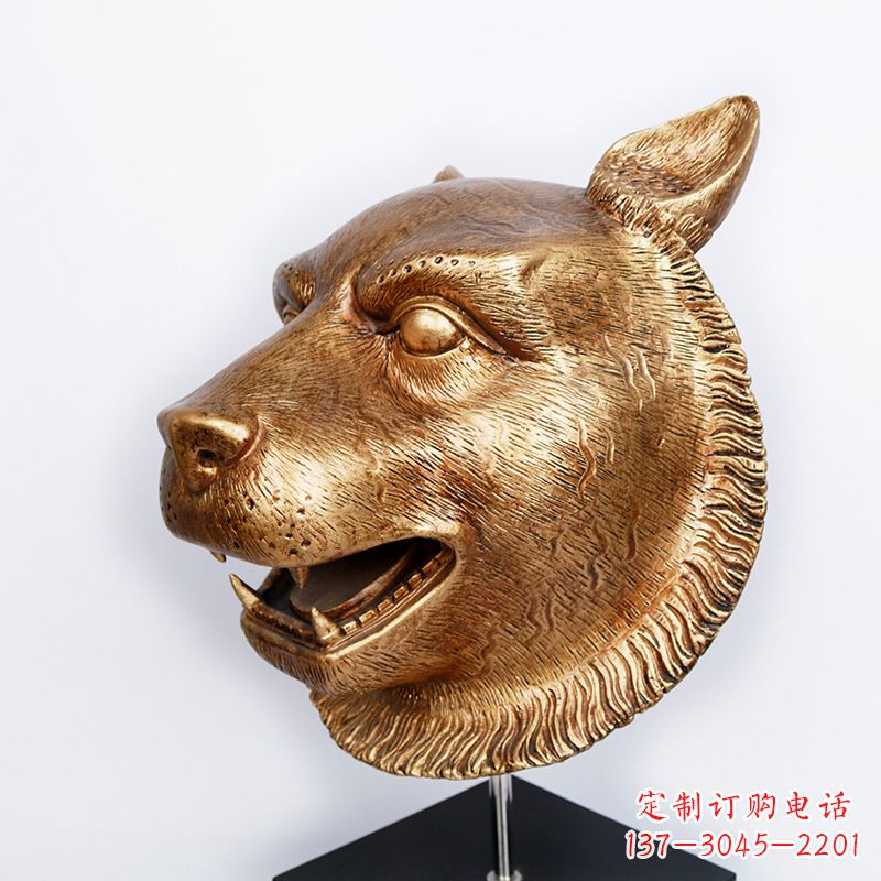 新乡玻璃钢雕刻虎头
