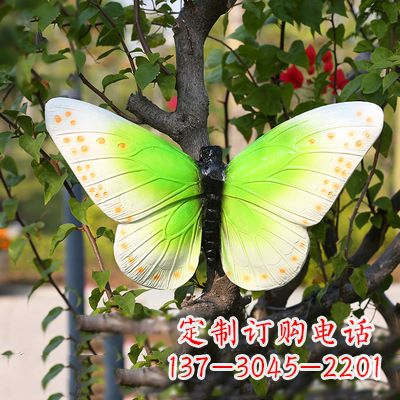 新乡浅绿色蝴蝶雕塑