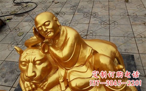 新乡伏虎罗汉铜雕