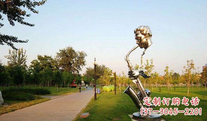 新乡不锈钢萨克斯抽象雕塑