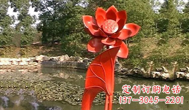 新乡精美不锈钢荷花雕塑
