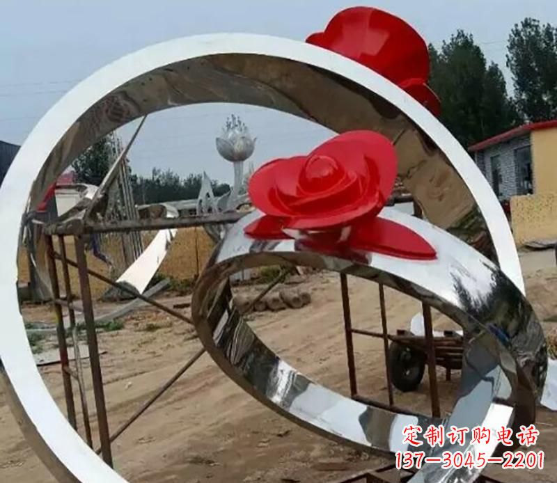 新乡精致的不锈钢戒指雕塑