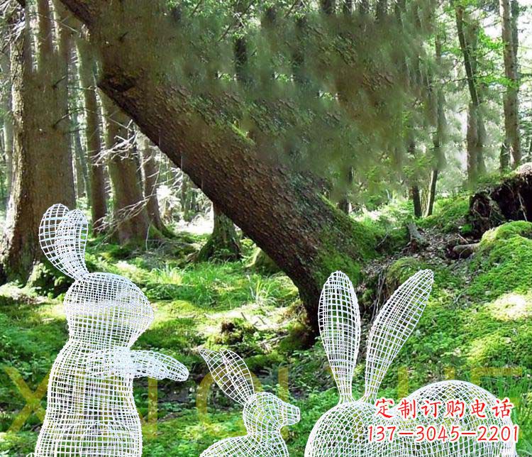 新乡精美兔子雕塑,点缀你的公园