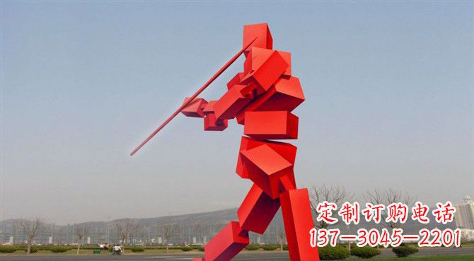 新乡定制不锈钢标枪雕塑
