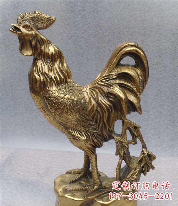 新乡经典公鸡铜雕