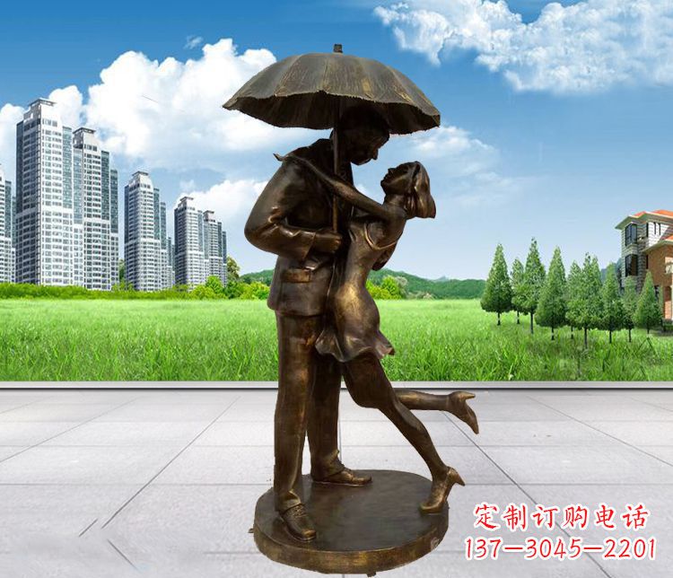 新乡情侣铜雕,浪漫定制