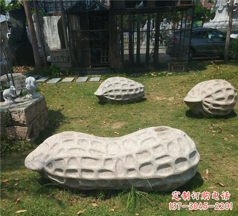 新乡精美大理石花生雕塑
