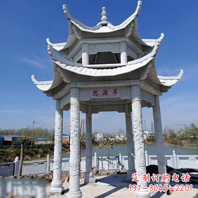新乡公园大理石凉亭