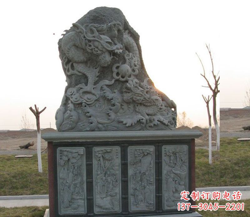 新乡精美的大理石龙雕塑