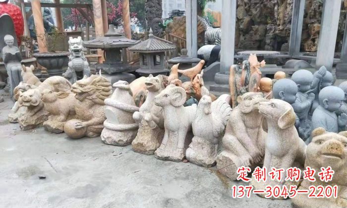 新乡十二生肖动物雕塑