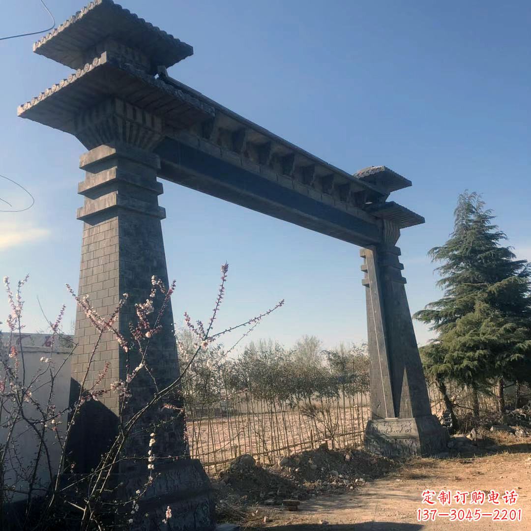 新乡高雅独特的汉阙大门石雕
