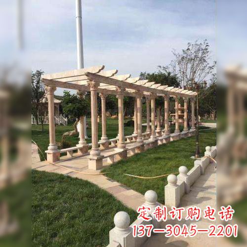 新乡公园花架长廊石雕