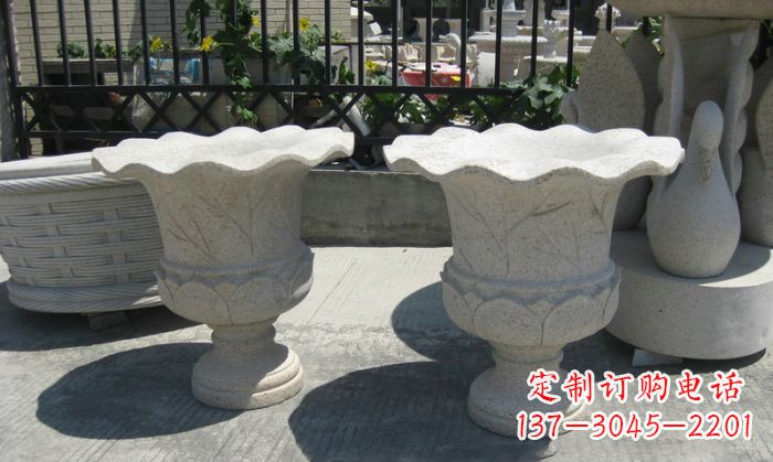 新乡大理石花盆雕塑