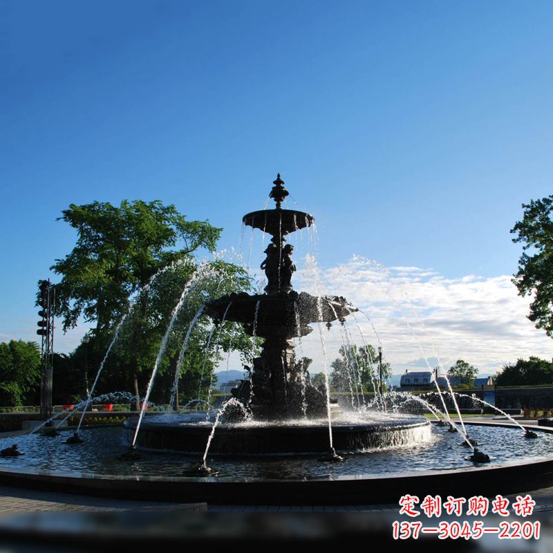 新乡精美喷泉雕塑,点缀公园美景