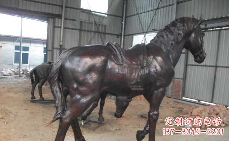新乡公园铜马动物铜雕