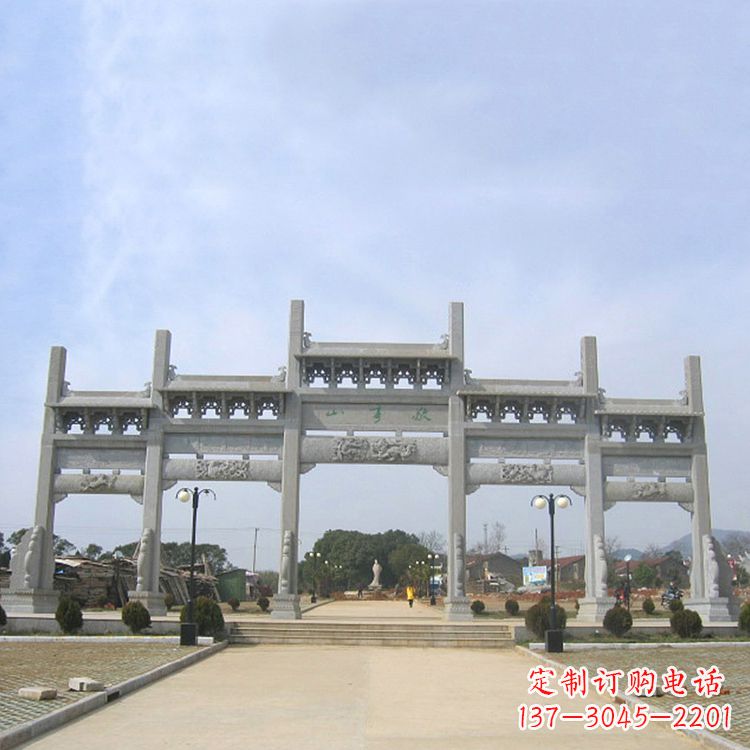 新乡定制牌坊雕塑,让传统文化融入现代生活