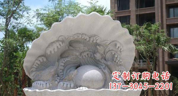 新乡公园小区动物喷泉石雕