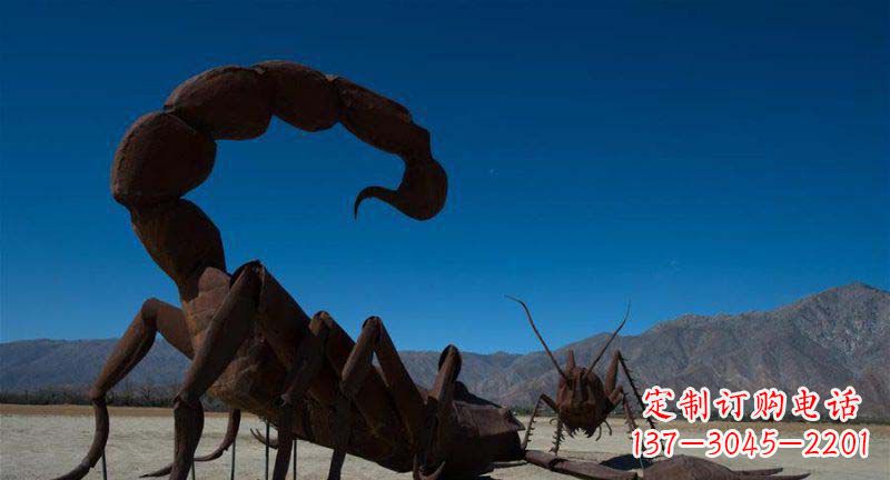 新乡公园蝎子动物铜雕