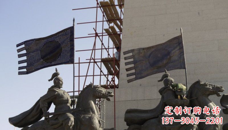 新乡古代将军景区铜雕