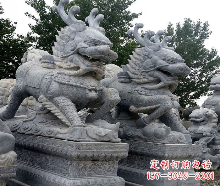 新乡古代神兽仿古麒麟石雕