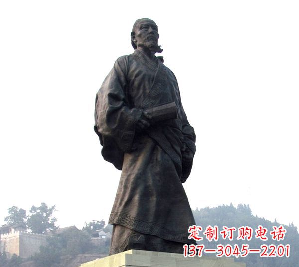 新乡古代著名史学家司马迁塑像