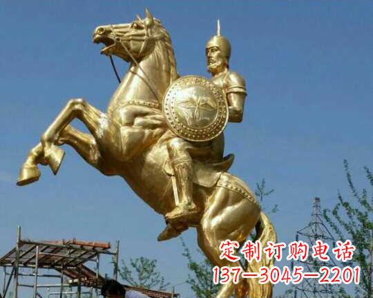 新乡古罗马战士骑马铜雕
