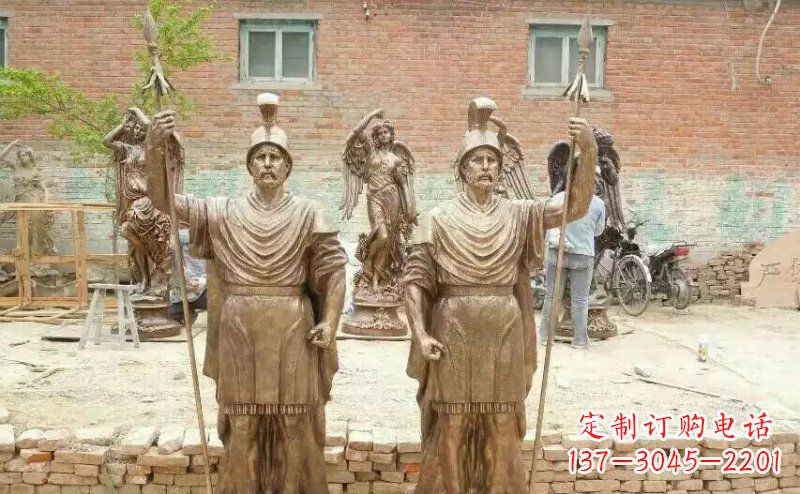 新乡古罗马战士铜雕广场人物雕塑